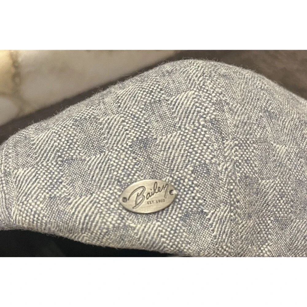 Bailey of Hollywood Flat Cap XL 61cm Gray Plaid Ivy Driving Golf Wool Blend Hat